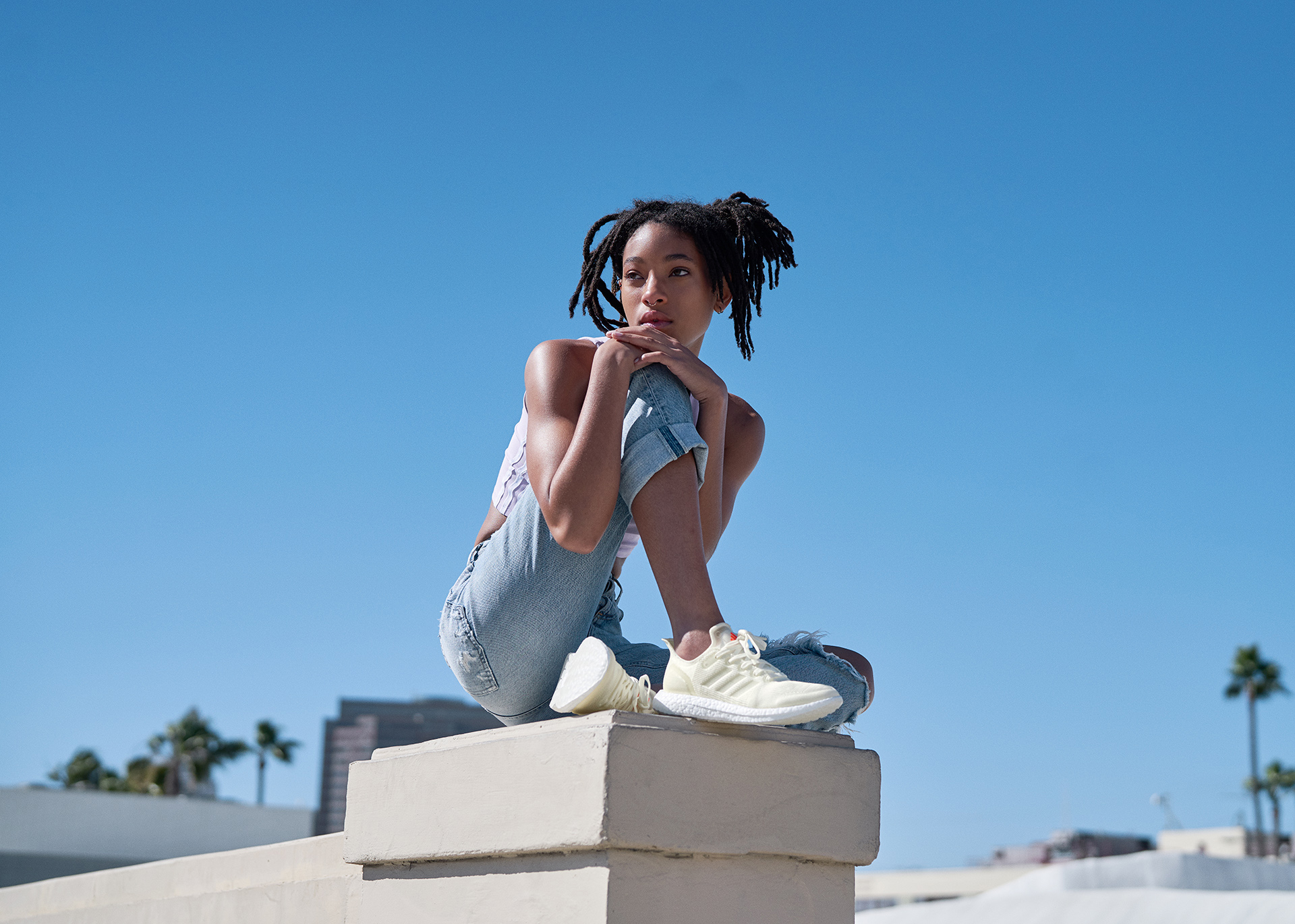 willow smith adidas recycled shoes